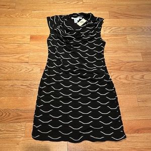 Max Studio Women’s Black & Ivory Dress Sleeveless Size XL